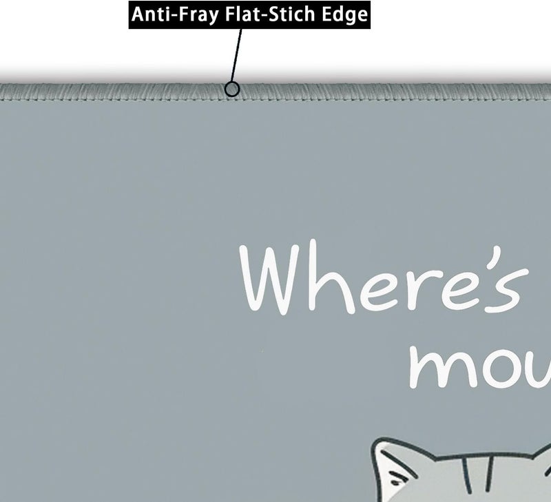 Flodirise Non-Slip Mouse Pad Gaming Mouse Pad Small Mousepad for Computer, Laptop, Gamer, Cat Pattern, 8x10 inch - Image 3
